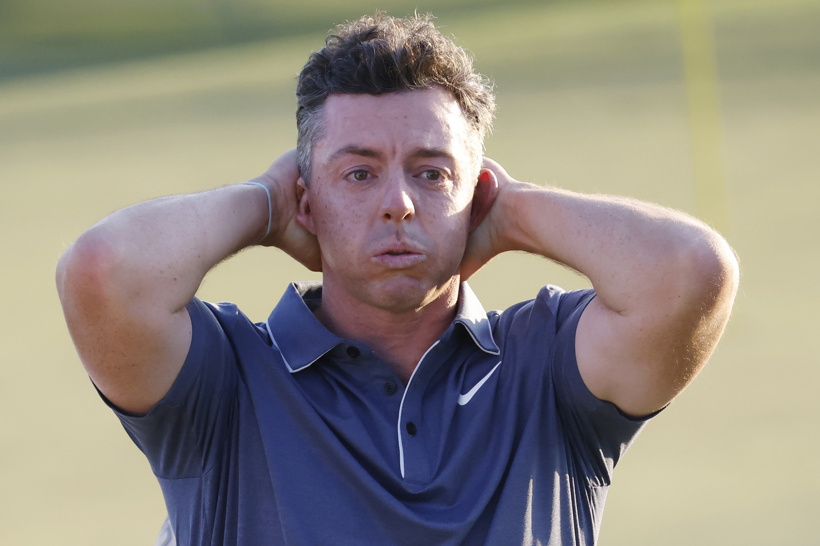 Rory McIlroy celebrating after winning the Masters Tournament.